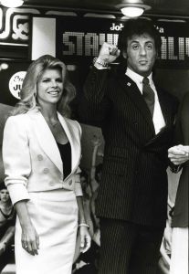 Sylvester Stallone, wife 1983 NYC.jpg